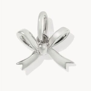 Kendra Scott Small Bow Accent Charm in Sterling Silver, Necklace, Bracelet